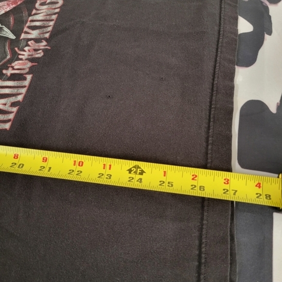 Two Avenged Sevenfold Pin Holes Bundle Tour T-shirts, Blue Large + Black XL - Picture 5 of 8